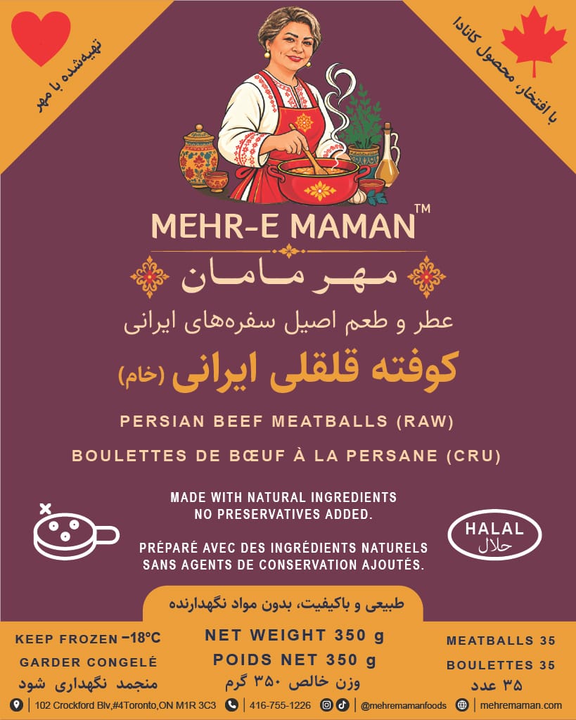 Persian Beef Meatballs (Raw)